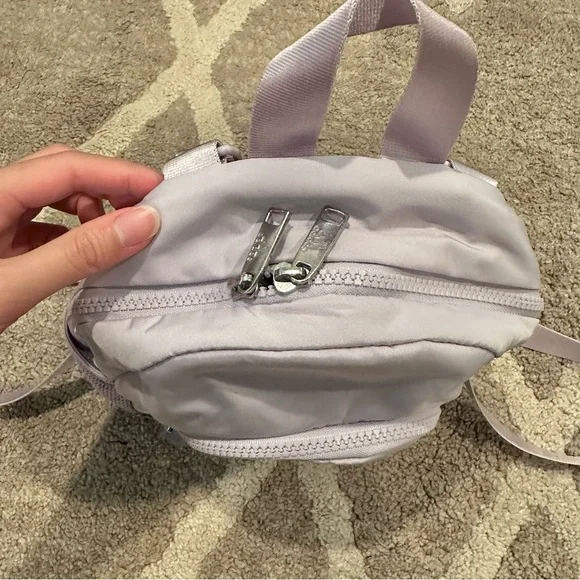 NWOT Adidas Linear 3 Mini Backpack Light Purple / Lilac - Picture 6 of 12